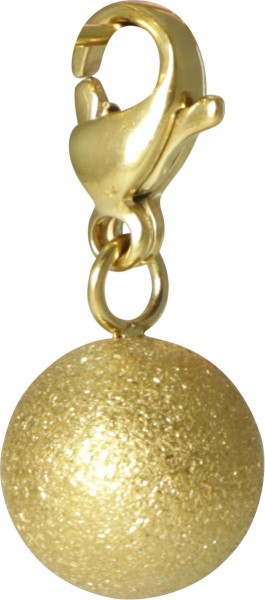 Cosmopolitan Collection Charm Kugel diamantiert Edelstahl Gold