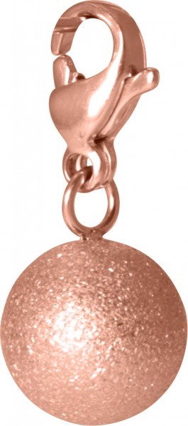Cosmopolitan Collection Charm Kugel diamantiert Edelstahl Rosé